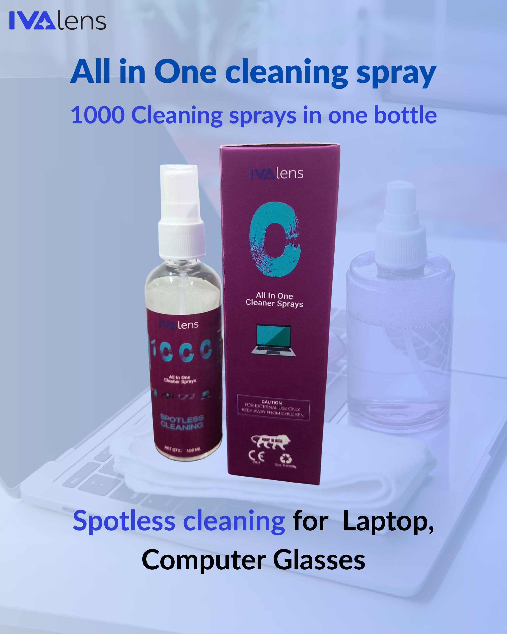 Ivalens 1000 lens Cleaner spray - Image 6