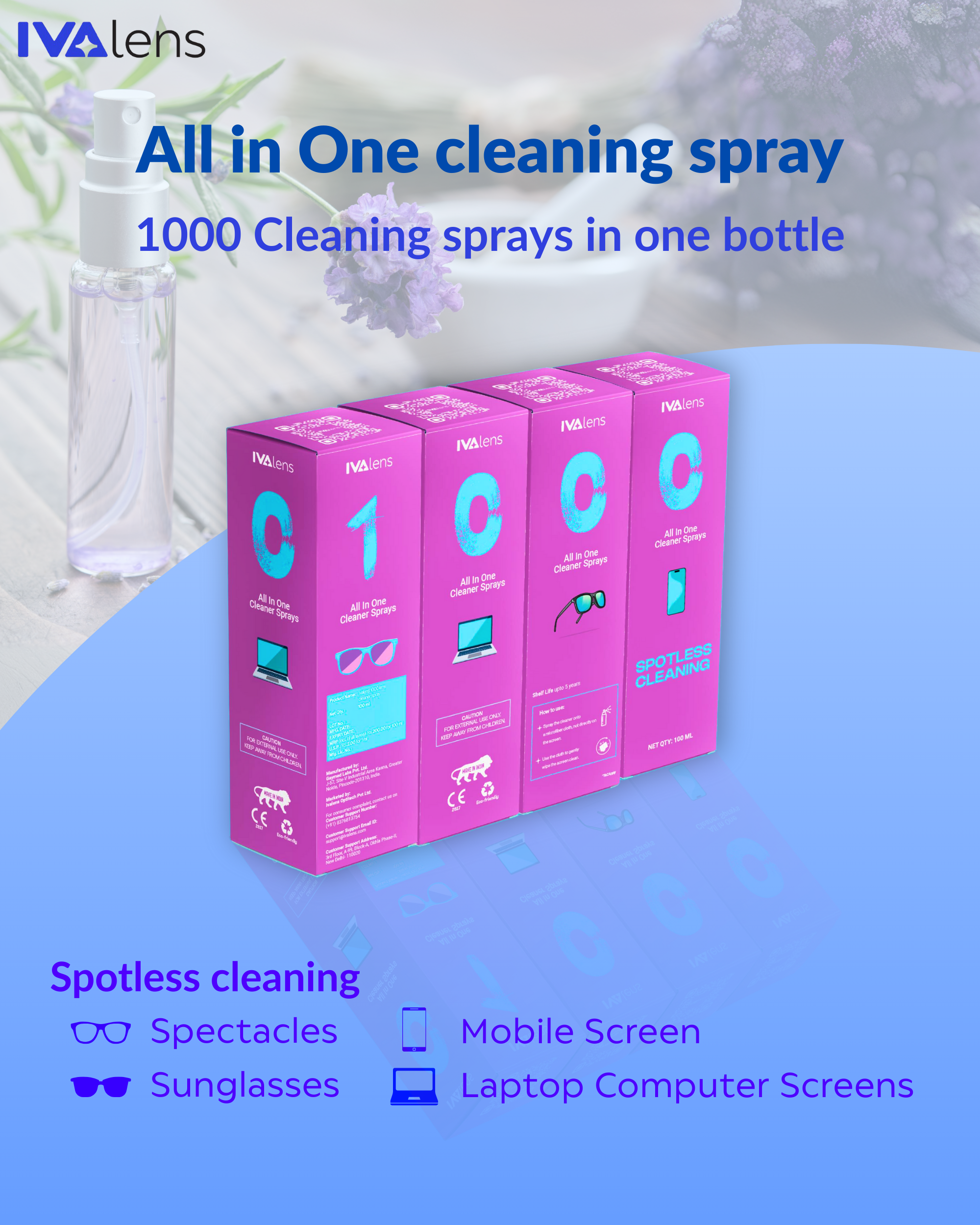 Ivalens 1000 lens Cleaner spray - Image 7