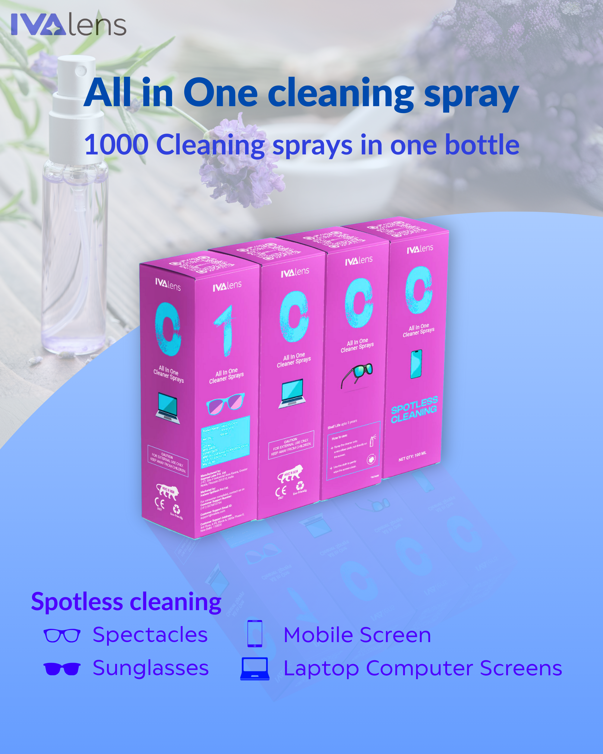 Ivalens 1000 lens Cleaner spray - Image 8