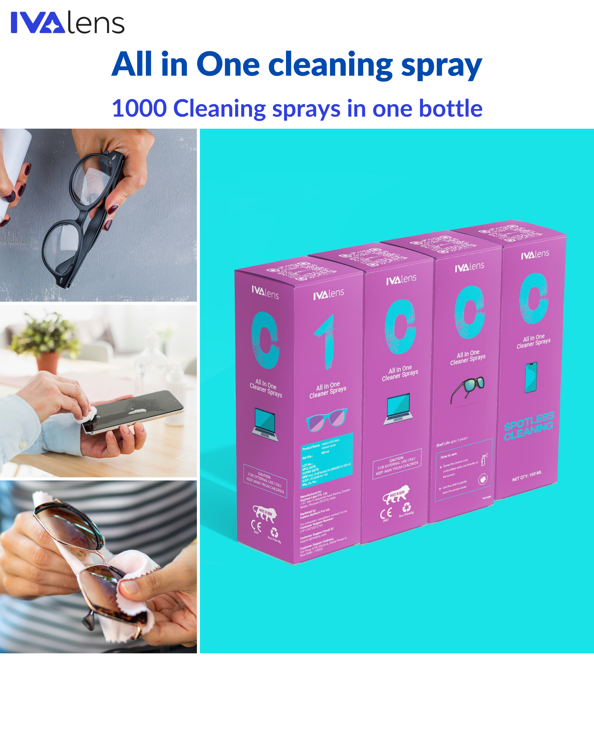 Ivalens 1000 lens Cleaner spray - Image 9