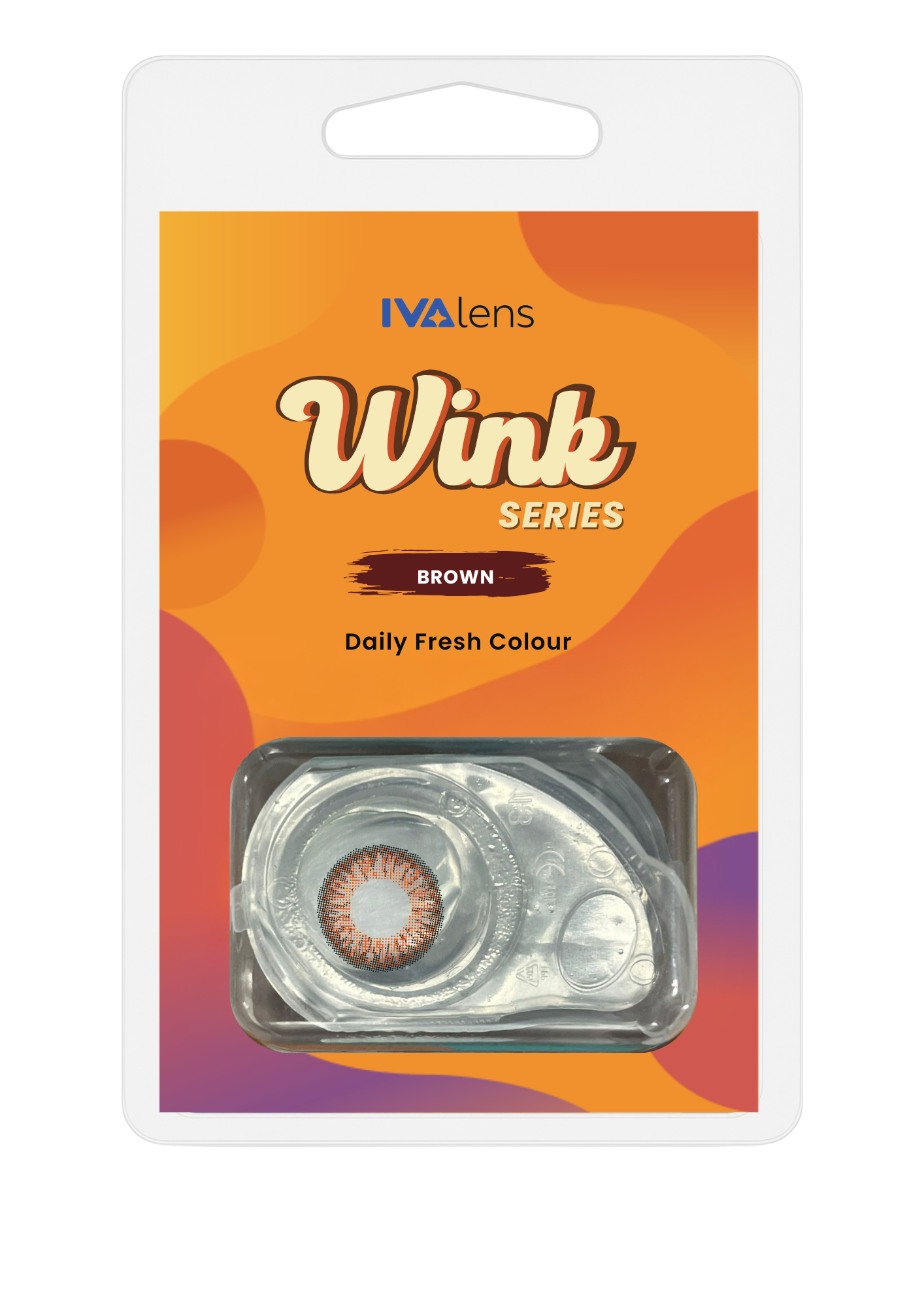 Ivalens Daily Fresh Color Brown Wink Series 2 lens pack - Image 6