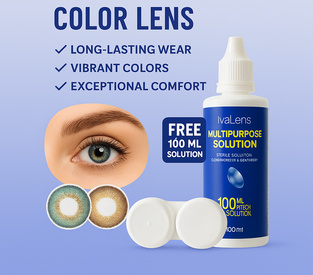 Ivalens Monthly Color Contact lens-(Turquoise) - Image 6