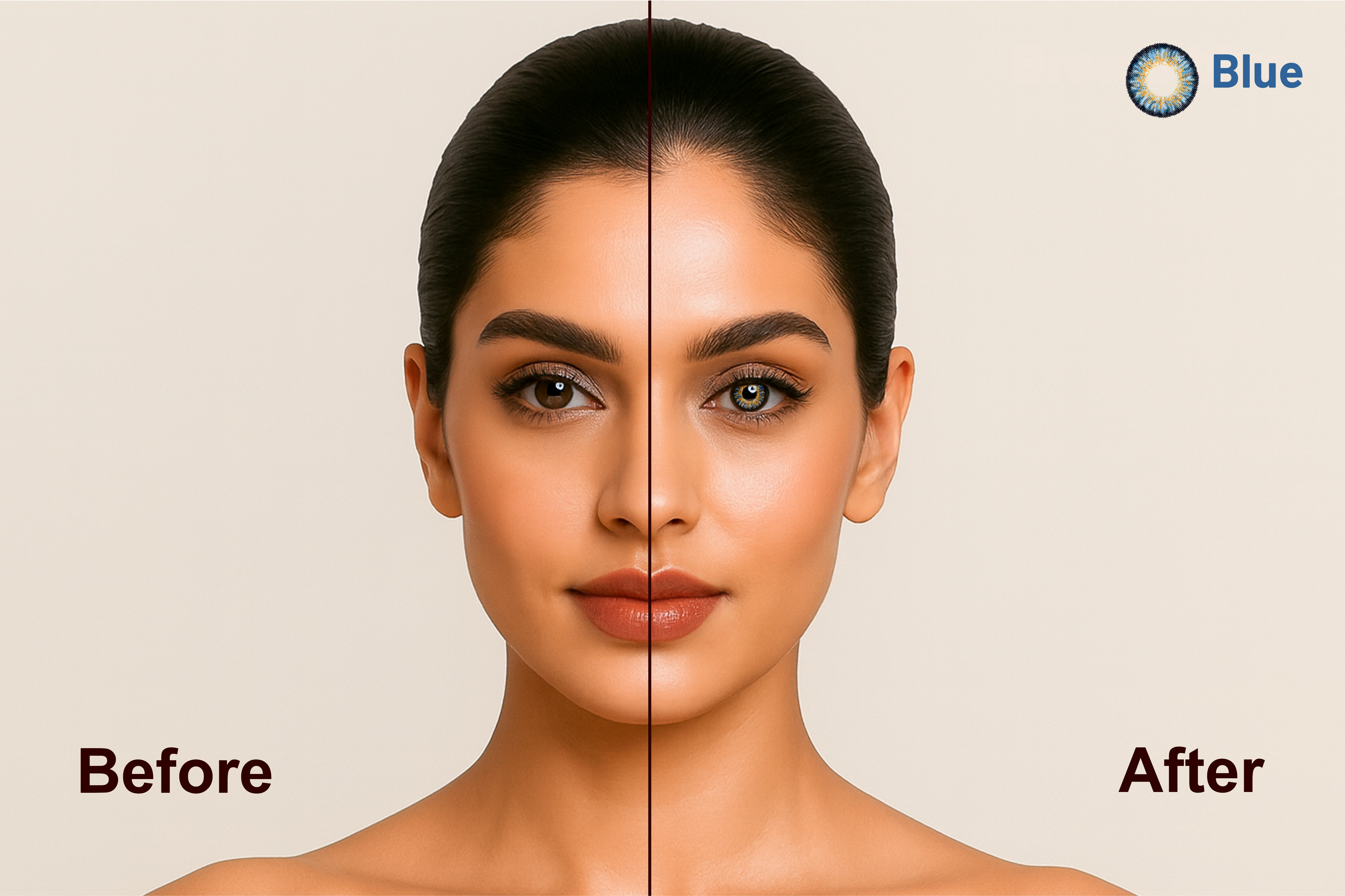 IVALens Color Toric Contact Lens- Blue - Image 2